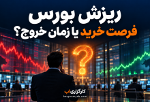 نمودار شاخص کل بورس با حمایت‌های ۷.۵ و ۷.۱ میلیون واحد و مقاومت ۸.۵ میلیون واحد